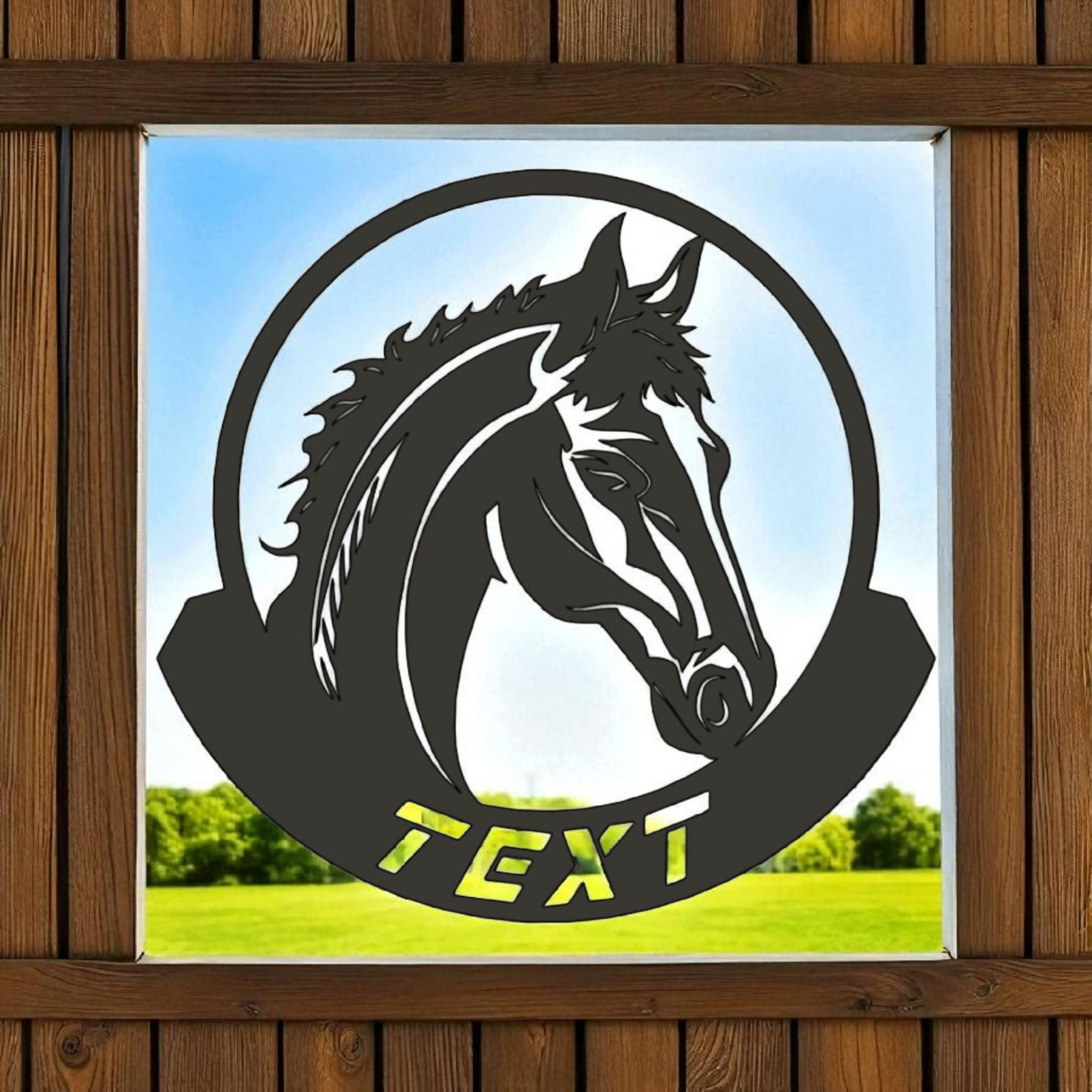 Namensschild mit Pferd  Boxenschild personalisiert Hofschild Türschild für Pferdestall Stallschild mit Pferd  Pferdeboxenschild