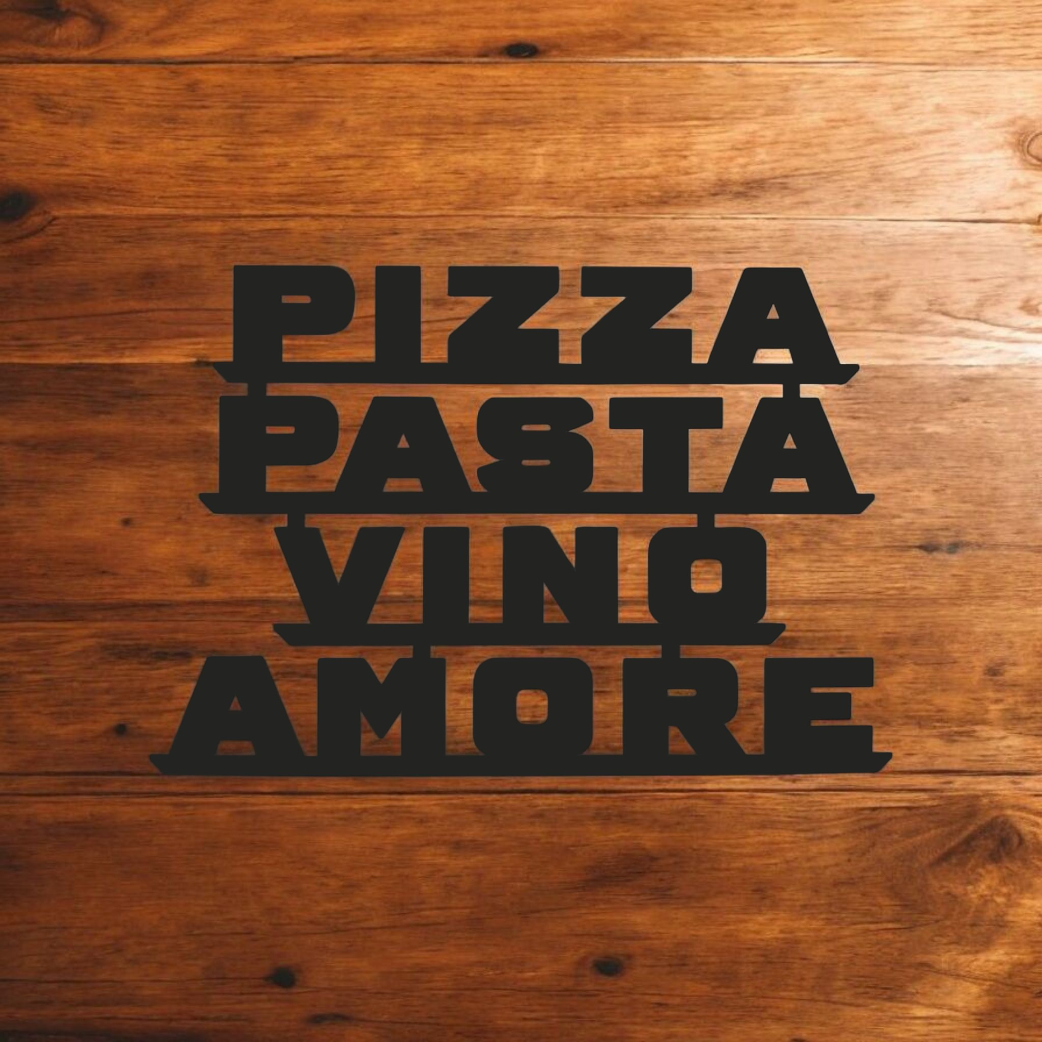 Wanddeko Einzugsgeschenk Küche Geschenk Italien Geschenkidee Pizzeria Pasta Lover Metallschild Farbe personalisierbar