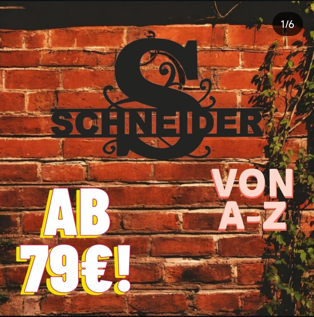 XXL Personalisiertes Namensschild Hauswand Groß WallArt benutzerdefiniert Barschild Gartenschild Geschenke